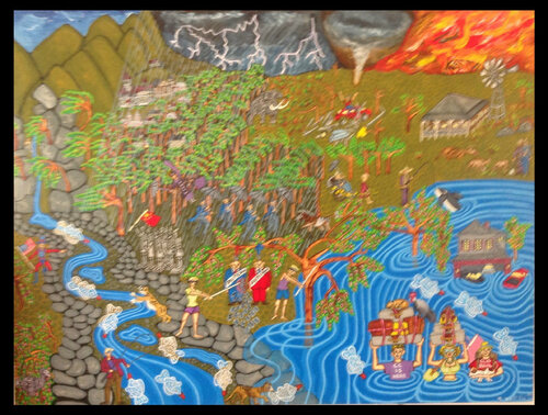 Ghosts of extinctions past by Theodore Kennett-Raj, Painting for Sale on Singulart