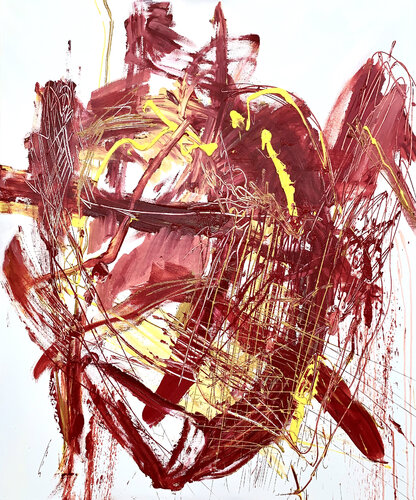 Stealing My Heart Back von Krisztina Horvath, Malerei kaufen auf Singulart