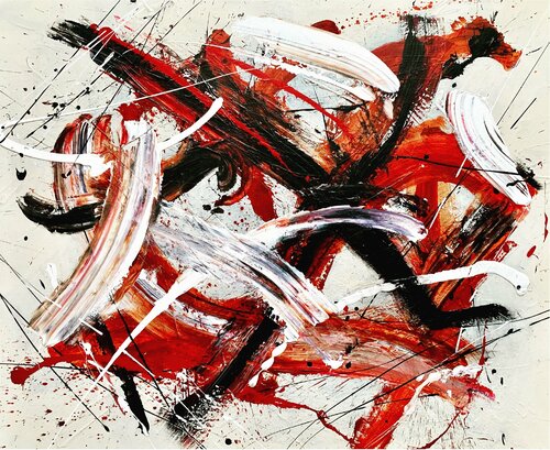 Purusha (Zen Study) van Krisztina Horvath, Schilderij te koop op Singulart