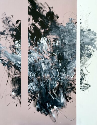 Pink Line di Krisztina Horvath, Pittura in vendita su Singulart