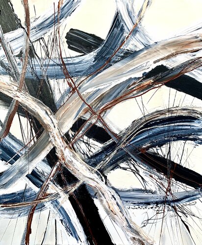 Entanglement (Zen Study) van Krisztina Horvath, Schilderij te koop op Singulart