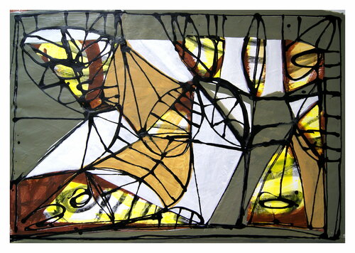 Herbstfisch van Mathias Wunderlich, Werk op papier te koop op Singulart