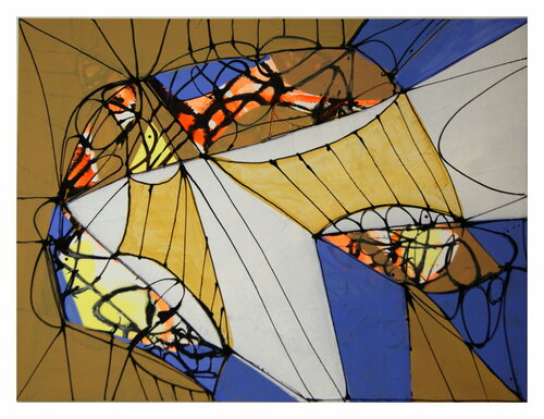Großer Schmetterling II van Mathias Wunderlich, Schilderij te koop op Singulart