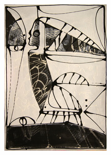 Käferfrau van Mathias Wunderlich, Werk op papier te koop op Singulart