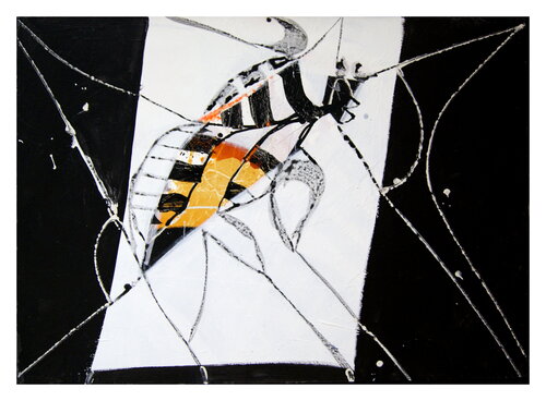 Wespenmantis di Mathias Wunderlich, Pittura in vendita su Singulart