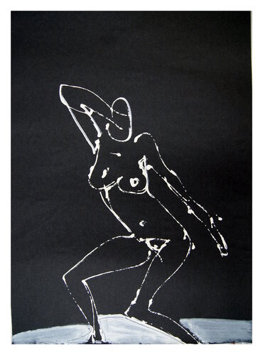 Akt in Bewegung II di Mathias Wunderlich, Disegno in vendita su Singulart