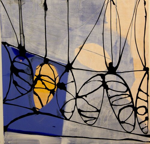 Herbstornament di Mathias Wunderlich, Pittura in vendita su Singulart