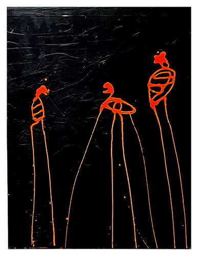 3 Figuren di Mathias Wunderlich, Pittura in vendita su Singulart