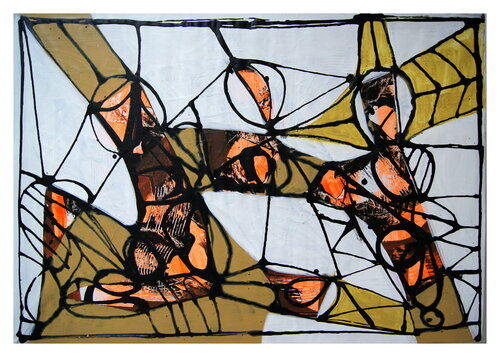 Ornamentale Komposition di Mathias Wunderlich, Opera su carta in vendita su Singulart