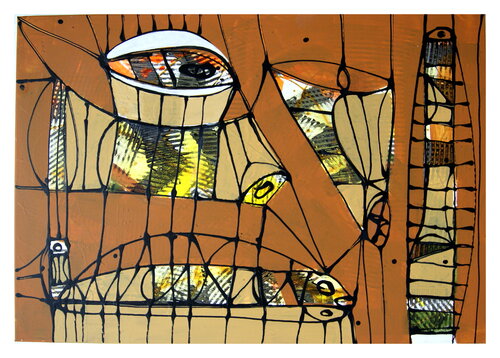Ägyptisches di Mathias Wunderlich, Pittura in vendita su Singulart