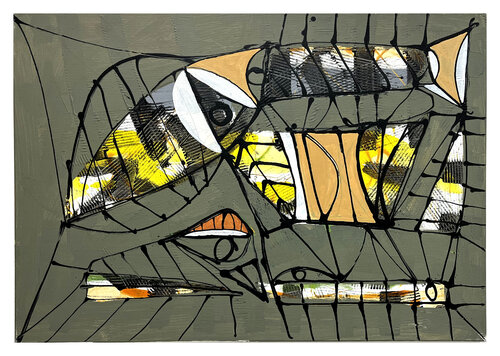 Ägyptisches van Mathias Wunderlich, Schilderij te koop op Singulart