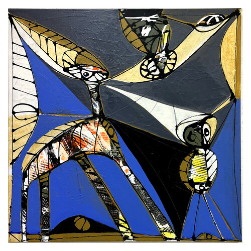 2 Figuren van Mathias Wunderlich, Schilderij te koop op Singulart