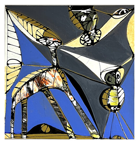 2 Figuren van Mathias Wunderlich, Schilderij te koop op Singulart