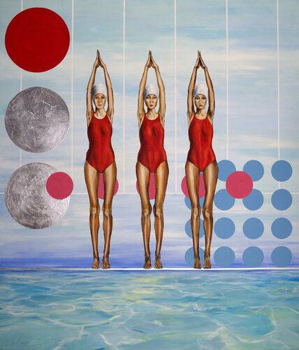 Poolside di Arno Bruse, Pittura in vendita su Singulart