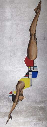 The Art of Diving di Arno Bruse, Pittura in vendita su Singulart