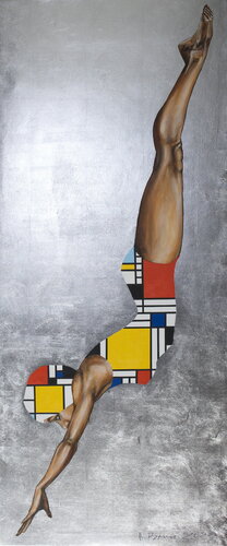 The Art of Diving No. 24 di Arno Bruse, Pittura in vendita su Singulart