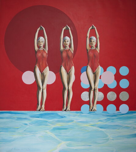 Poolside 2 di Arno Bruse, Pittura in vendita su Singulart