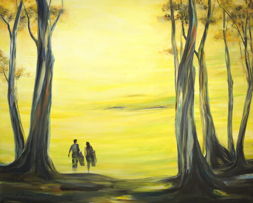 Towards The Green di Arno Bruse, Pittura in vendita su Singulart