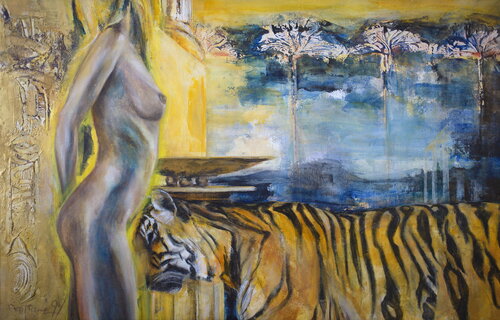 Die goldene Stadt de Arno Bruse, Pintura a la venta en Singulart