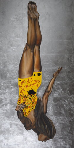 "Dolfin Dive" van Arno Bruse, Schilderij te koop op Singulart