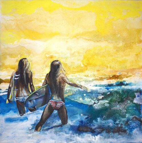 Surf's Up by Arno Bruse, Painting for Sale on Singulart