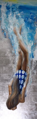 Going Down di Arno Bruse, Pittura in vendita su Singulart