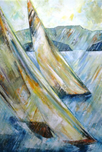 Vor den Inseln di Arno Bruse, Pittura in vendita su Singulart