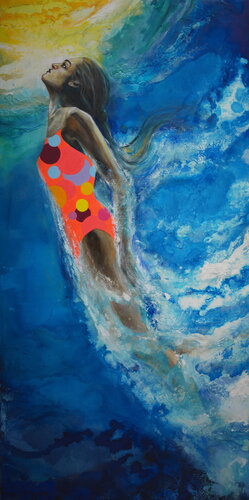 Taucherin van Arno Bruse, Schilderij te koop op Singulart