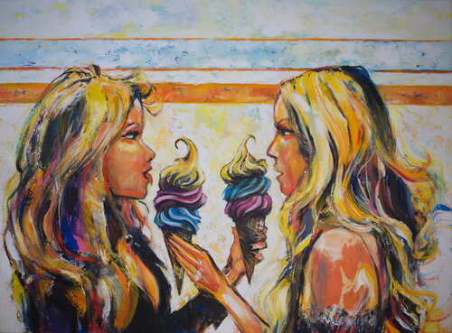 Freundschaft by Arno Bruse, 회화 for Sale on Singulart