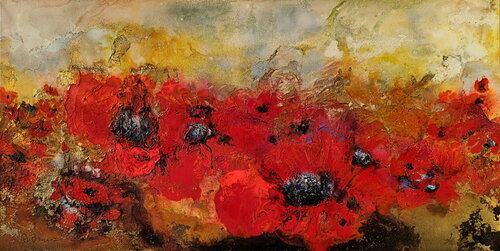 Sommer-Mohn di Arno Bruse, Pittura in vendita su Singulart