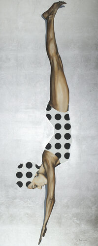 High Style, High Dive VII van Arno Bruse, Schilderij te koop op Singulart