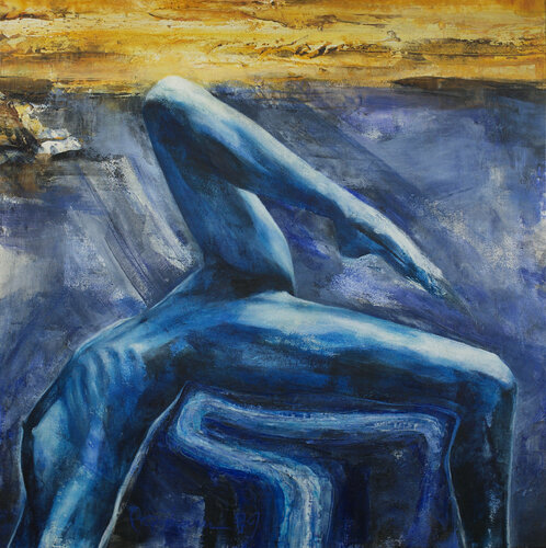 Blauer Akt Arno Bruse