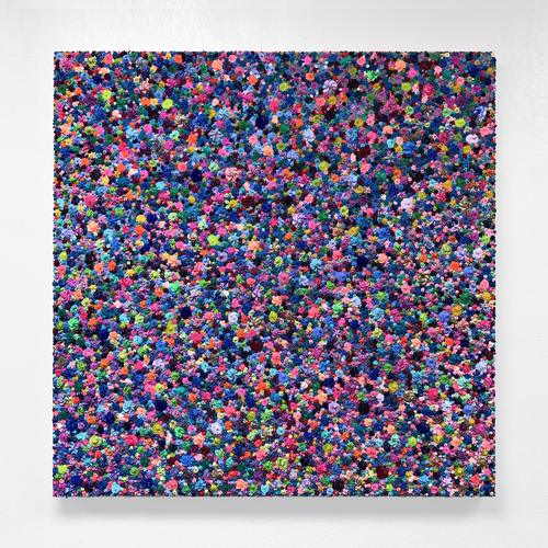 Touch from Above (bright multi 3) van Gianna DiBartolomeo, Schilderij te koop op Singulart
