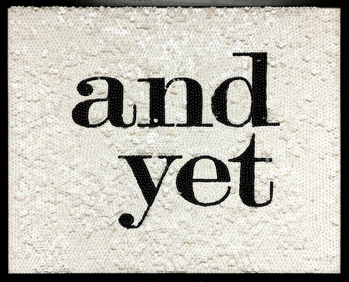 And Yet (full sequins) black and white van Gianna DiBartolomeo, Andere media te koop op Singulart