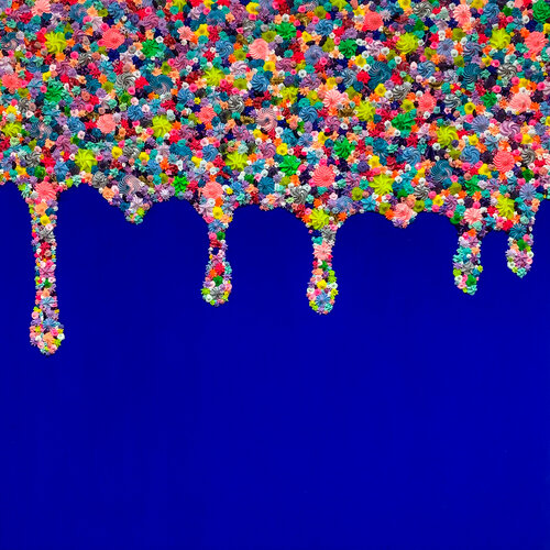 Touch from Above (dripping with kindness 17) circus van Gianna DiBartolomeo, Schilderij te koop op Singulart