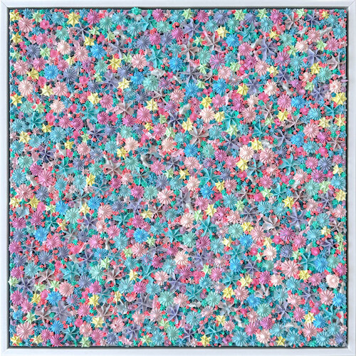 Touch from Above (soft blue) by Gianna DiBartolomeo, 회화 for Sale on Singulart