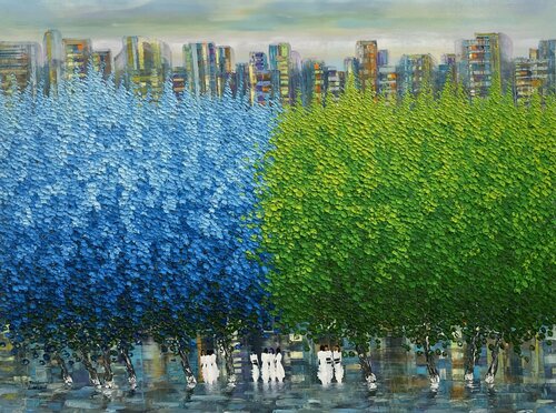 Sunny Spring di Trong Thuong Tran, Pittura in vendita su Singulart
