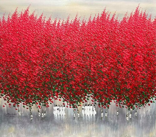 After the winter rain di Trong Thuong Tran, Pittura in vendita su Singulart