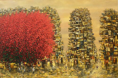 Hanoi is in the next season de Trong Thuong Tran, Pintura a la venta en Singulart