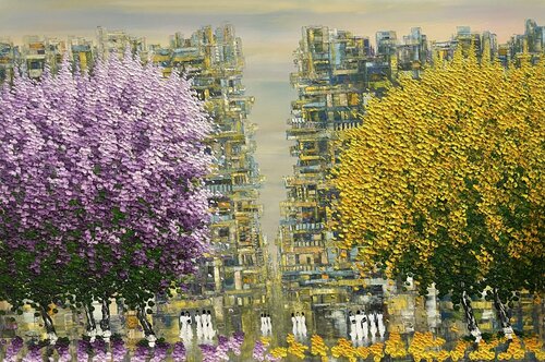 Winter comes de Trong Thuong Tran, Pintura a la venta en Singulart
