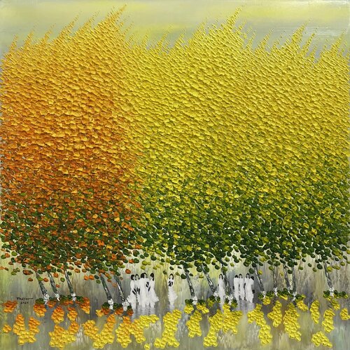 Call fall di Trong Thuong Tran, Pittura in vendita su Singulart