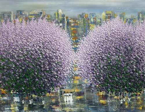 Summer Street di Trong Thuong Tran, Pittura in vendita su Singulart