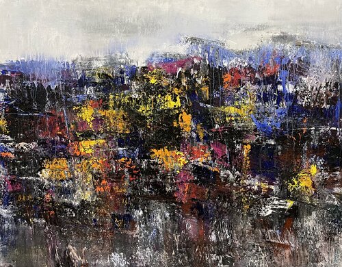 Winter sun streaks van Trong Thuong Tran, Schilderij te koop op Singulart