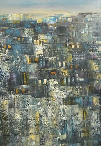 Sunset over the street von Trong Thuong Tran, Malerei kaufen auf Singulart