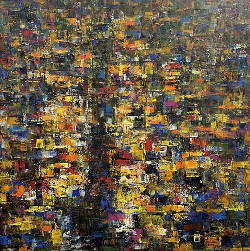 City at night di Trong Thuong Tran, Pittura in vendita su Singulart