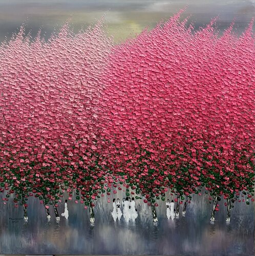 After the spring rain No.2 di Trong Thuong Tran, Pittura in vendita su Singulart