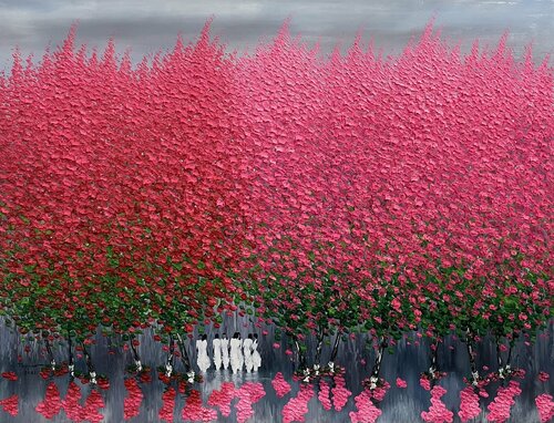 Seasonal song di Trong Thuong Tran, Pittura in vendita su Singulart