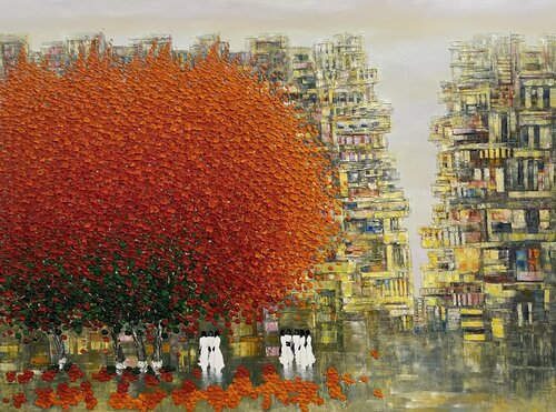 An early autumn di Trong Thuong Tran, Pittura in vendita su Singulart