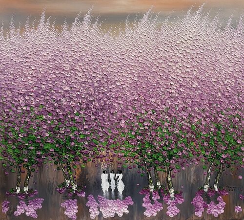 Afternoon forget the sun di Trong Thuong Tran, Pittura in vendita su Singulart