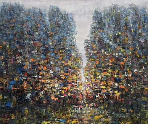 Winter Street No.2 di Trong Thuong Tran, Pittura in vendita su Singulart